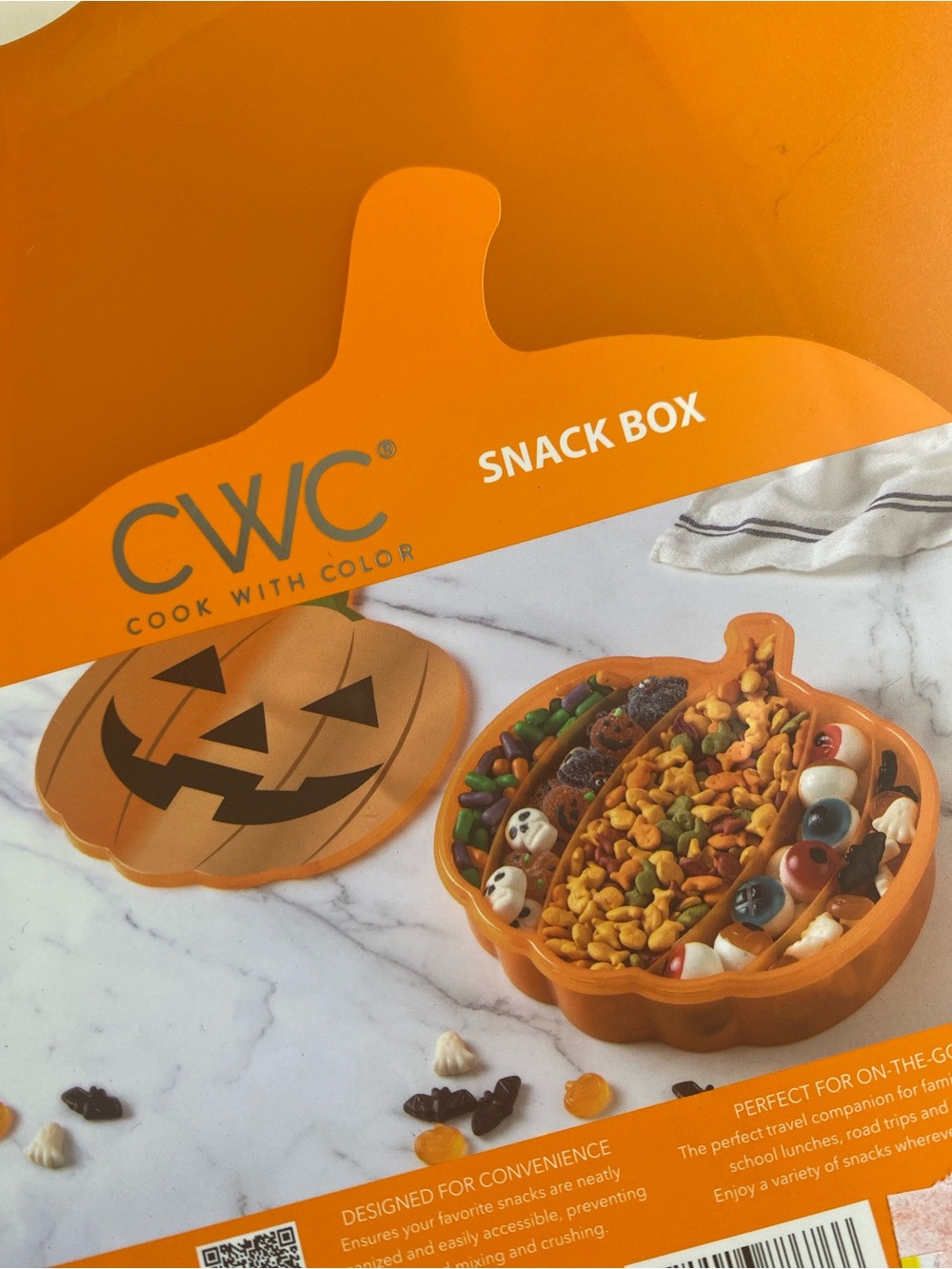 CWC Halloween Jack-o-lantern Snack Box NWT - Picture 5 of 5